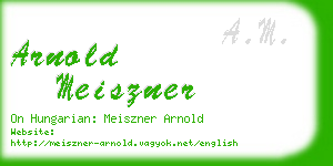 arnold meiszner business card